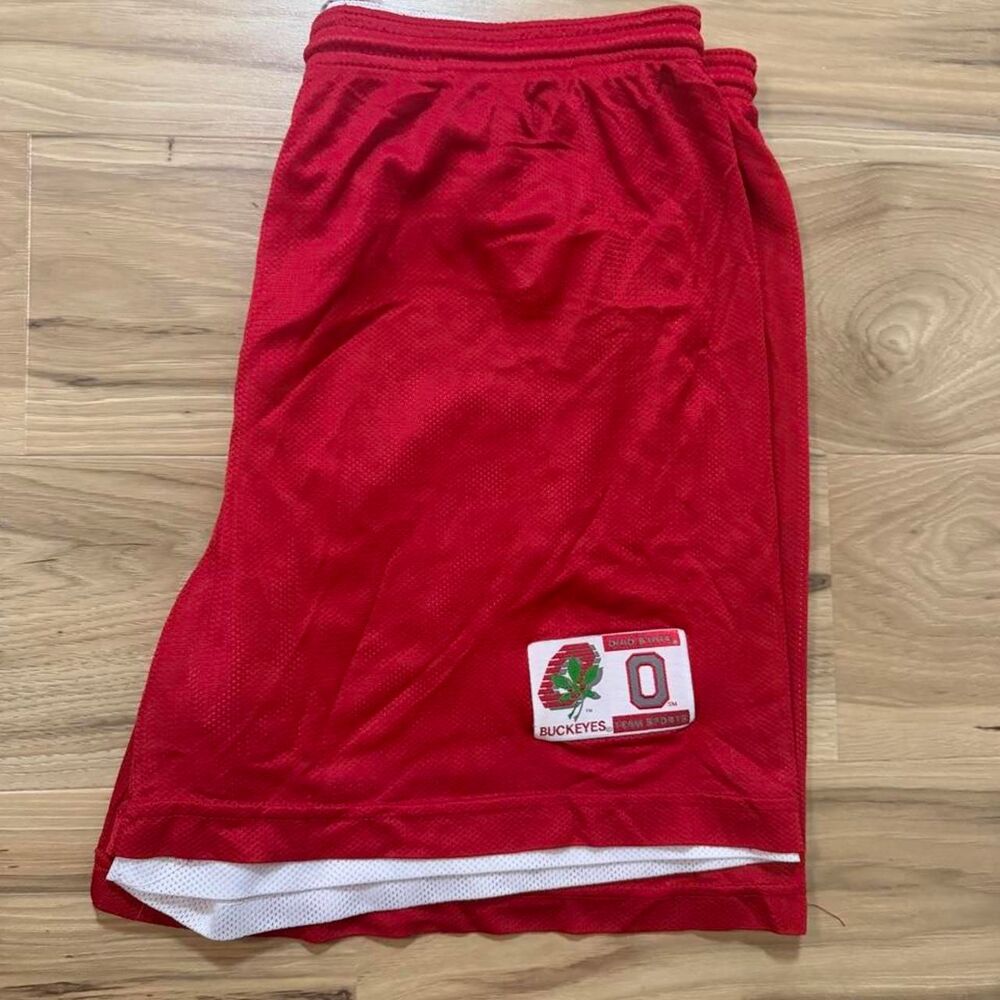Vintage 90s True Fan Ohio State Buckeyes college sports shorts size XL